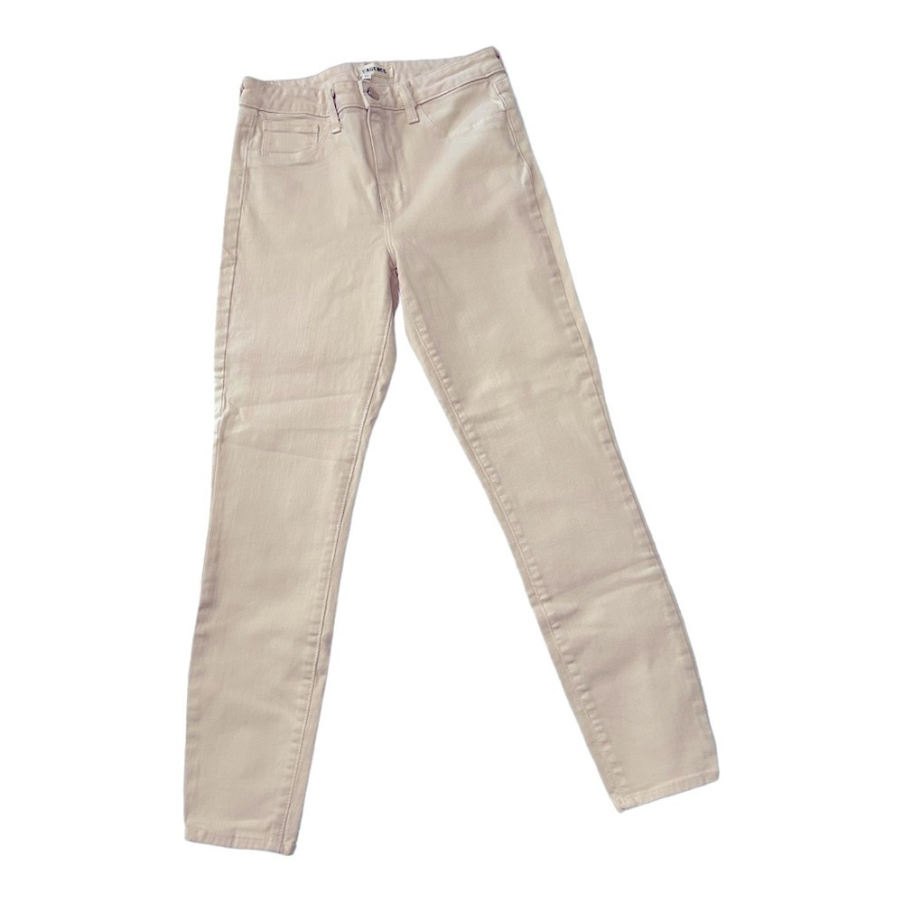 L'agence Luxury Margot Macadamia skinny Jeans Size 27 Waist Cream